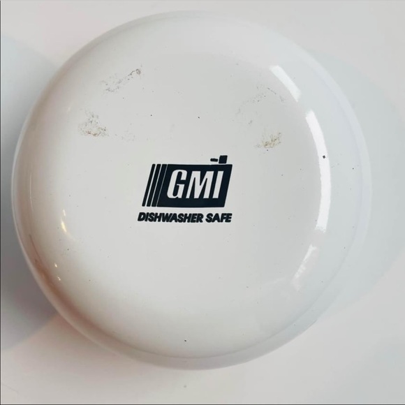 Vintage 1980s GMI Enamelware Nesting Bowl Set Floral MCM Tin Retro Dish Set 80s - Picture 8 of 8